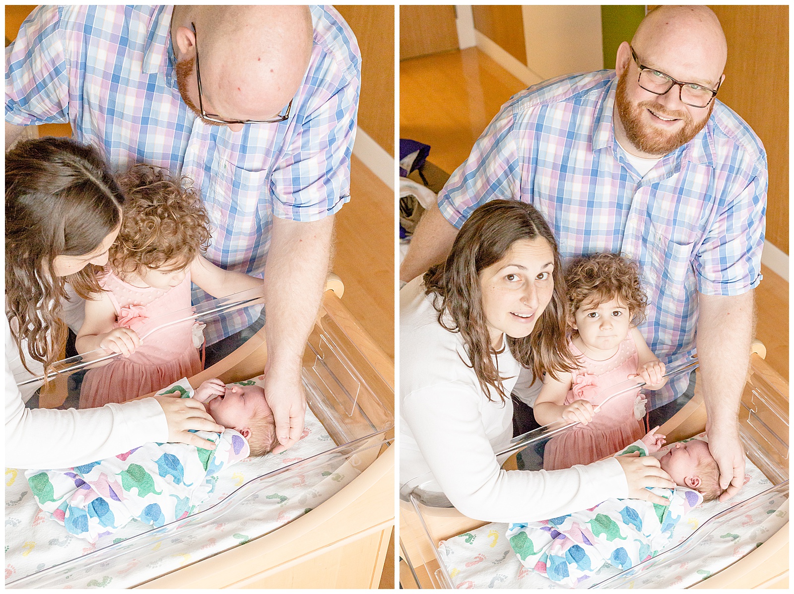 Fresh 48 photos with family of four in their hospital room