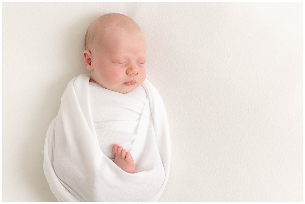 Newborn Photography session with white backdrop