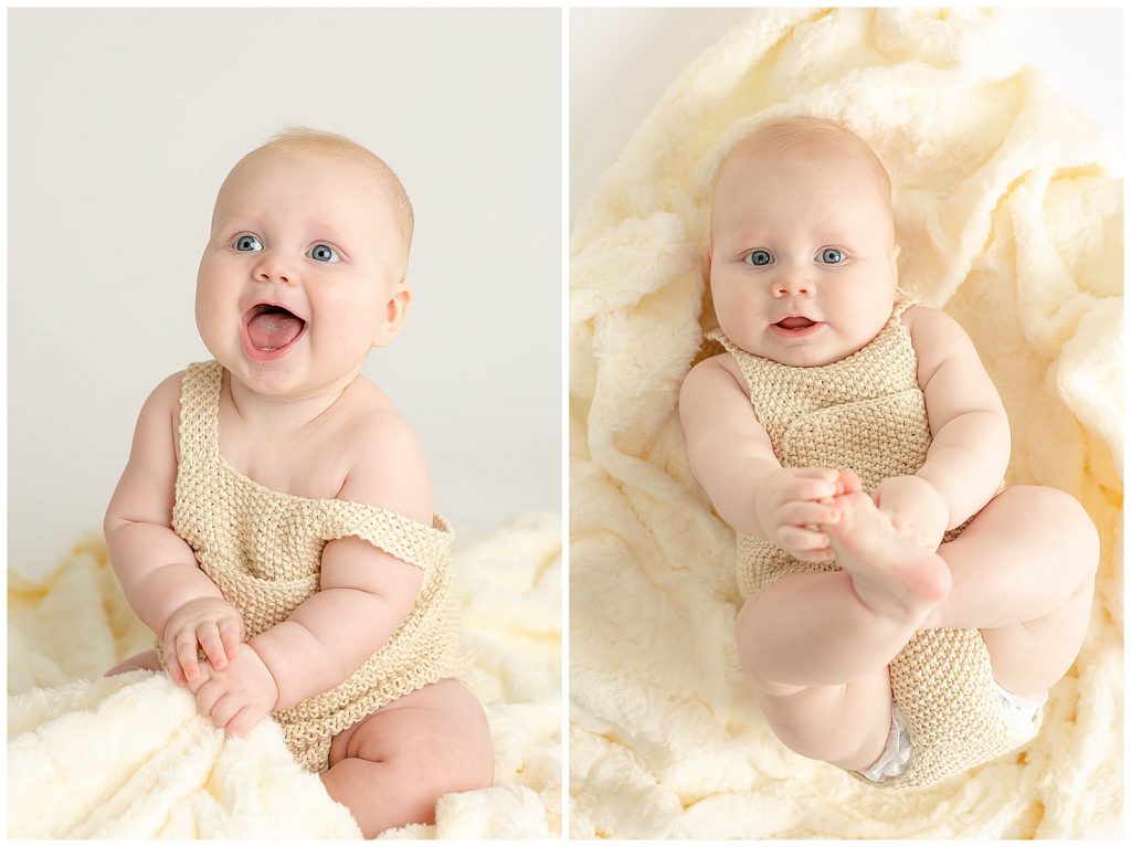 baby boy six month milestone photos