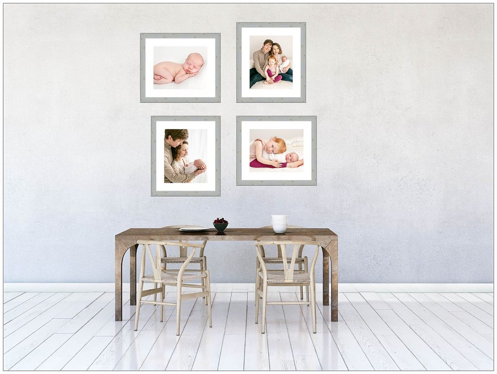 Custom Gallery Wall from a Newborn Photography Session