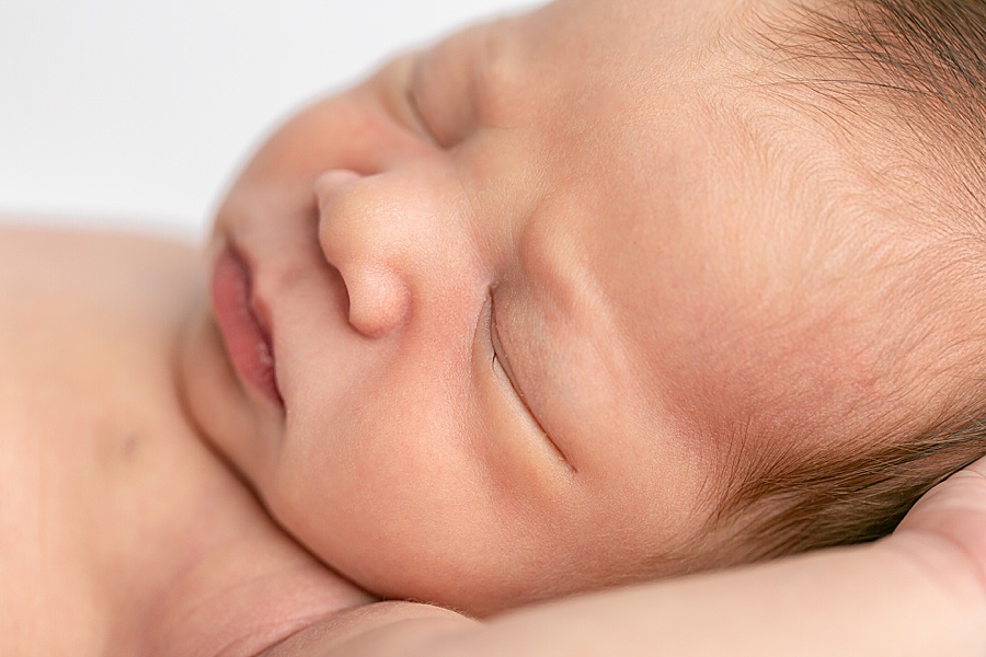 new baby portraits close up of face portland newborn photos