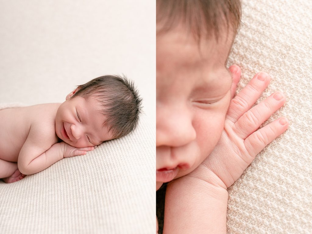 minimalist newborn baby photography