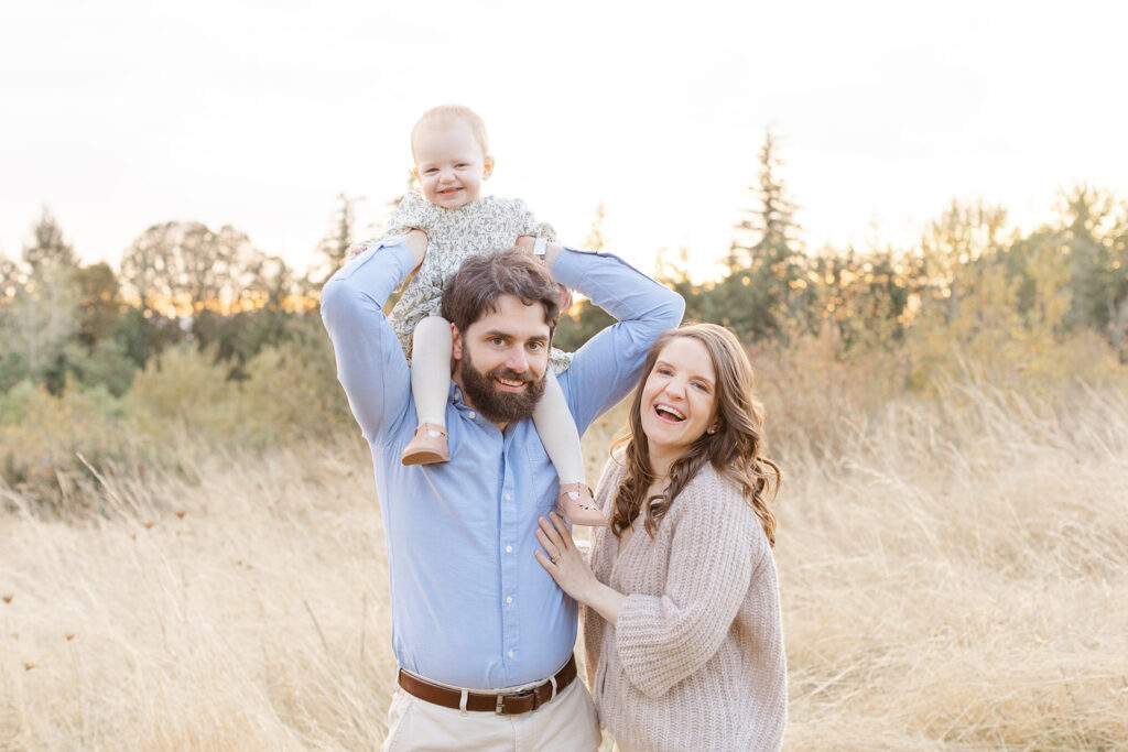 Family Photographer in Portland OR session at Cooper Mountain Nature Park