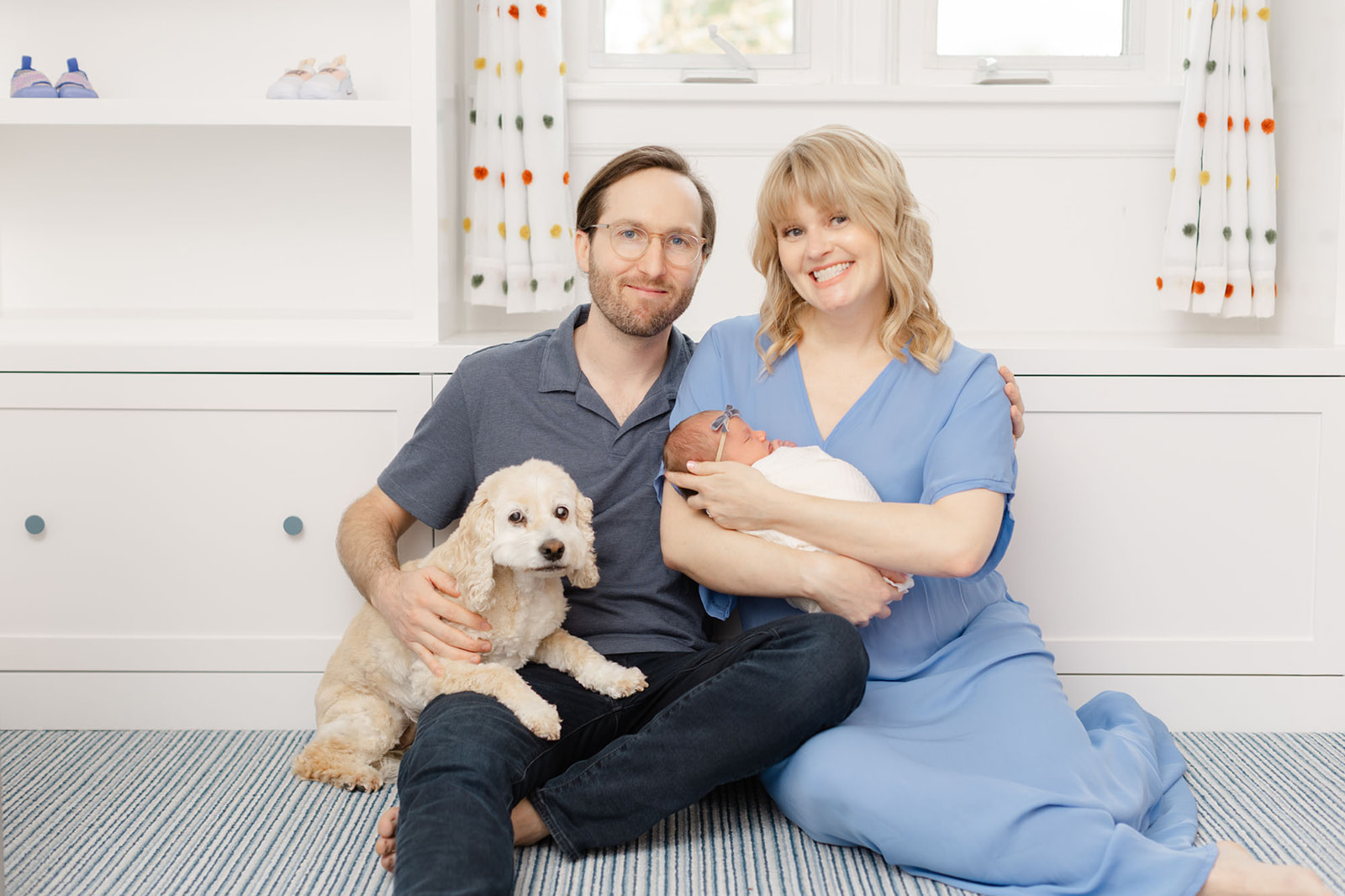 Family photography in Portland OR featuring parents, kids, and pet dog