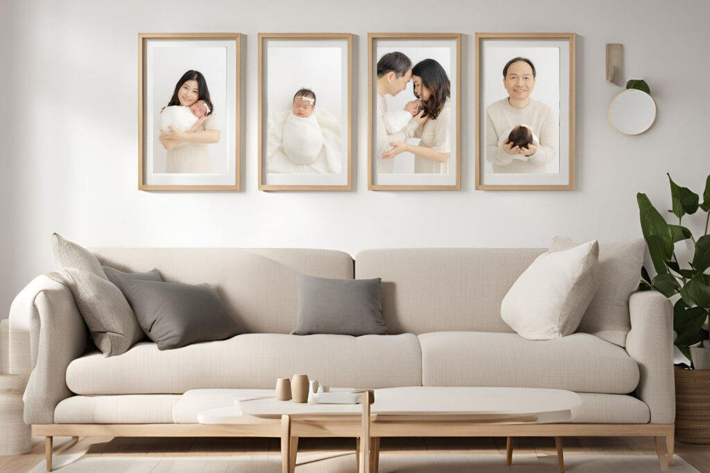 Creative family photo wall display ideas for homes in Portland, OR