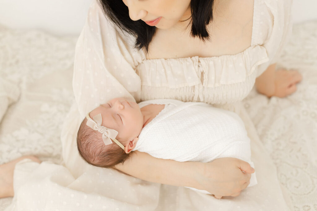 Motherhood journey photography from maternity to first birthday