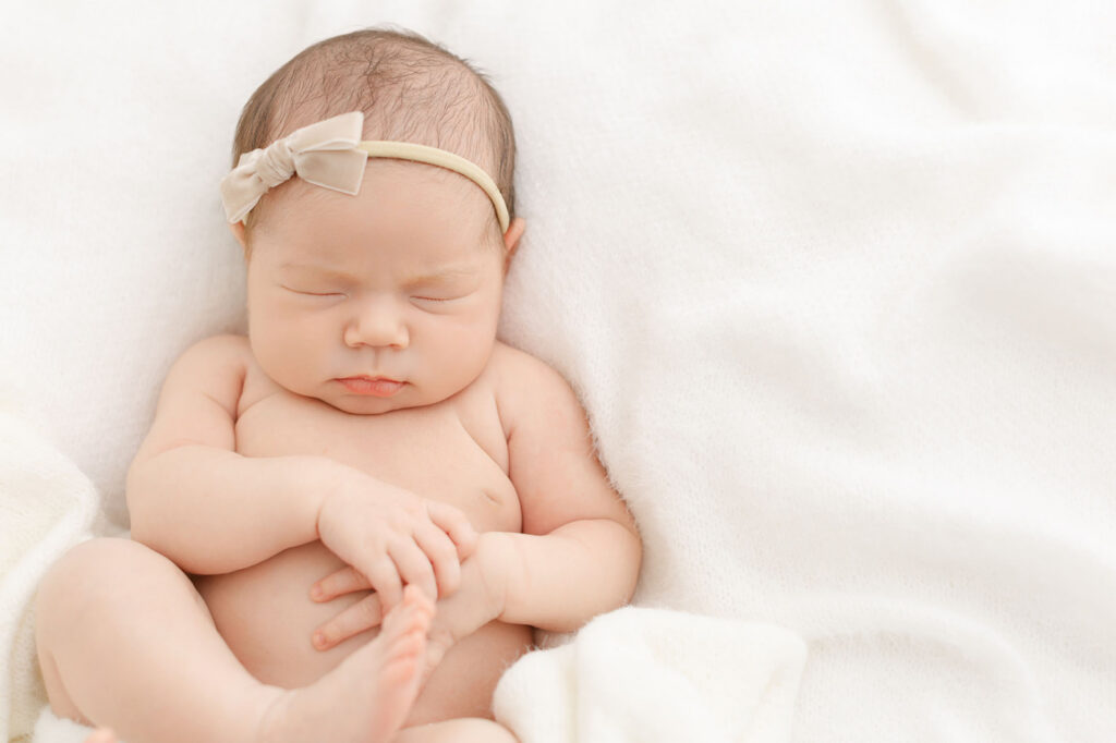 Six month sitter session for baby milestone photography